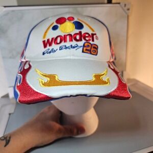 Wonder Ricky Bobby 26 Racing Hat Cap Flame Embroidered Adjustable‎